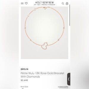 QEELIN
Petite Wulu 18K Rose Gold Bracelet With Diamonds